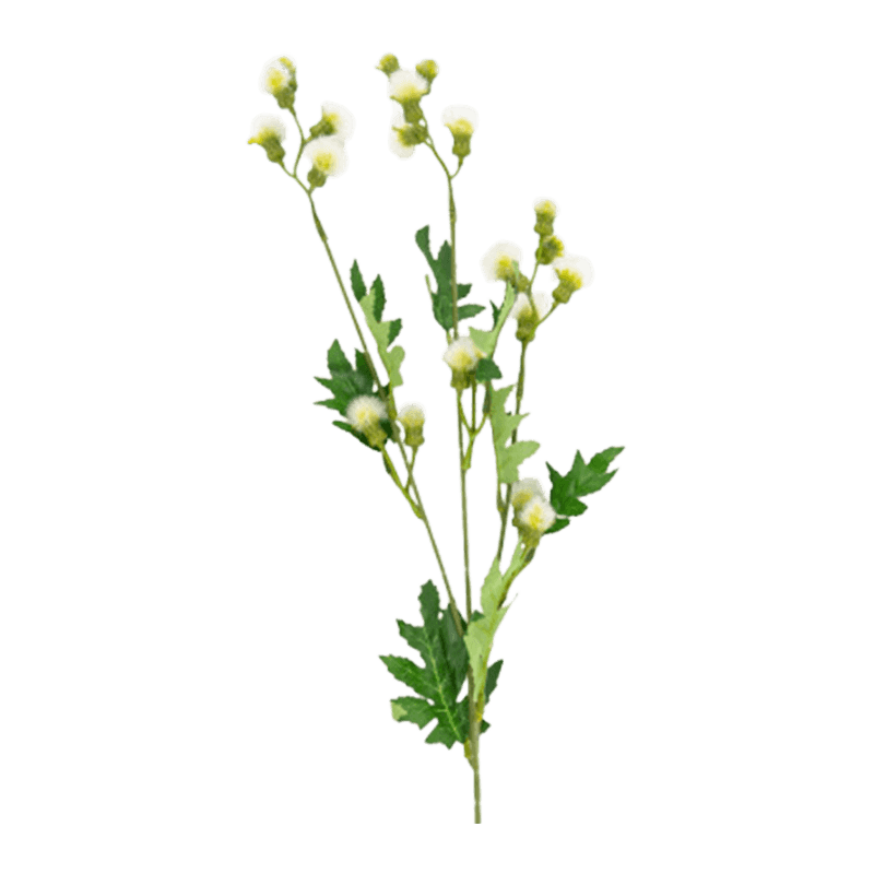Single Stem Artificial White Dandelion