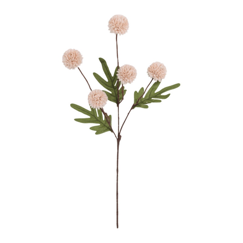 51cm Artificial 5-Bloom Chrysanthemum