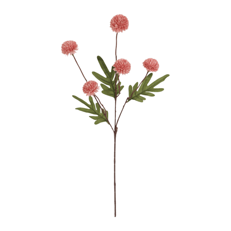 51cm Artificial 5-Bloom Chrysanthemum