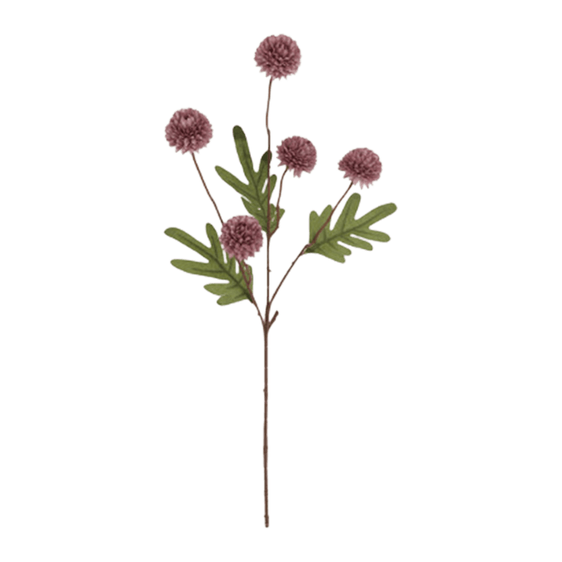 51cm Artificial 5-Bloom Chrysanthemum