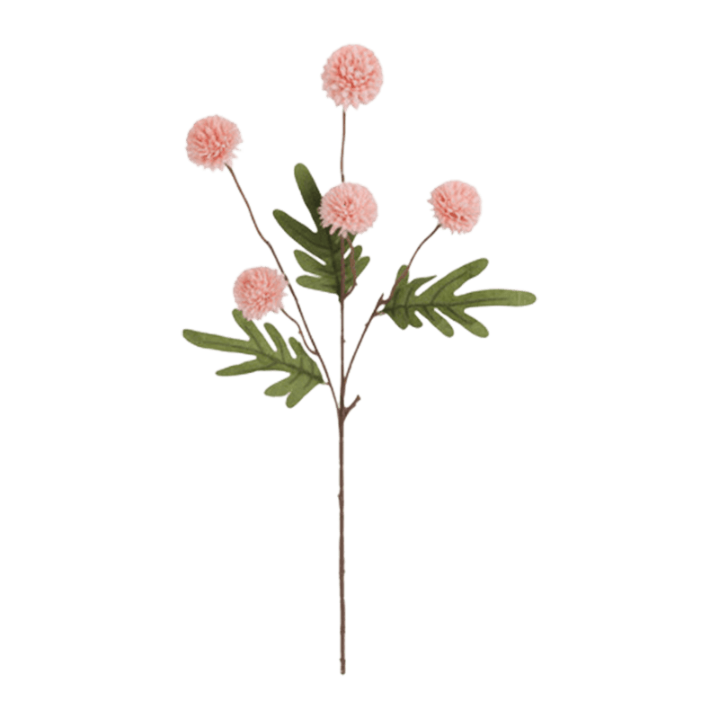 51cm Artificial 5-Bloom Chrysanthemum