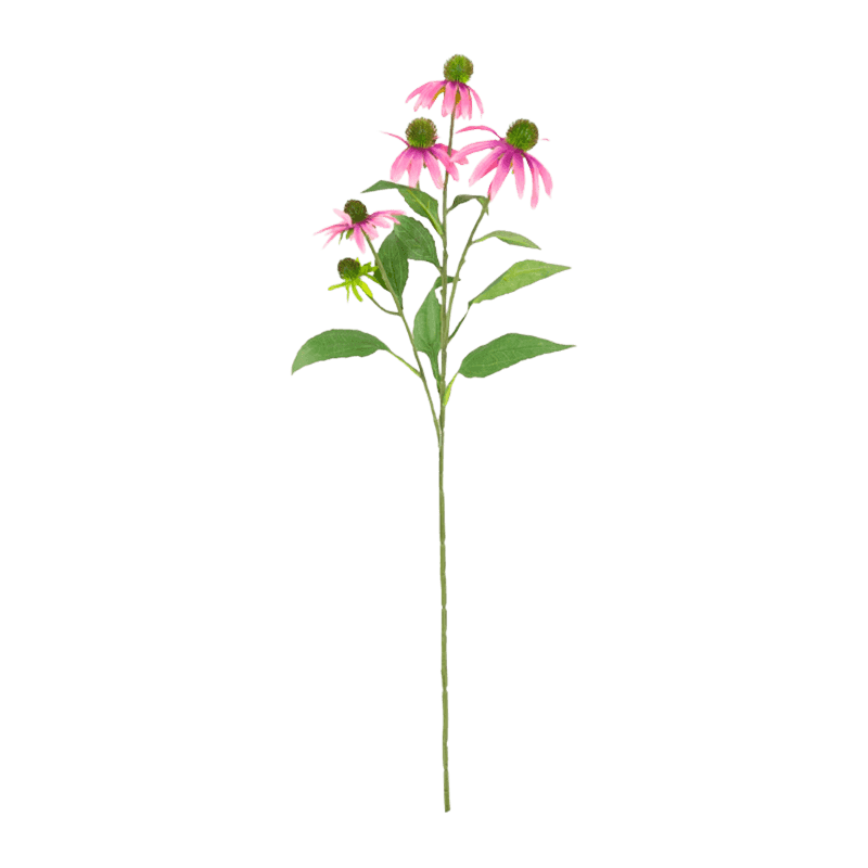 Artificial Echinacea Spray With 5 Flower Heads