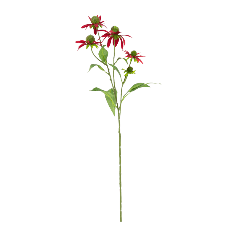 Artificial Echinacea Spray With 5 Flower Heads