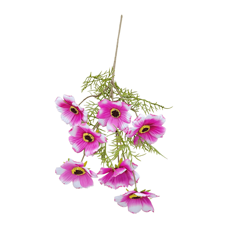 72cm Single Stem 7-Head Artificial Cosmos