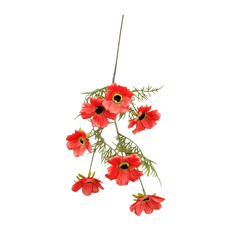 72cm Single Stem 7-Head Artificial Cosmos
