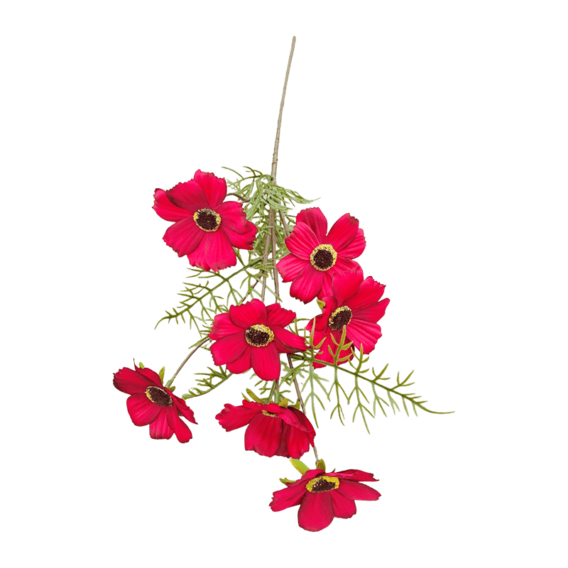 72cm Single Stem 7-Head Artificial Cosmos