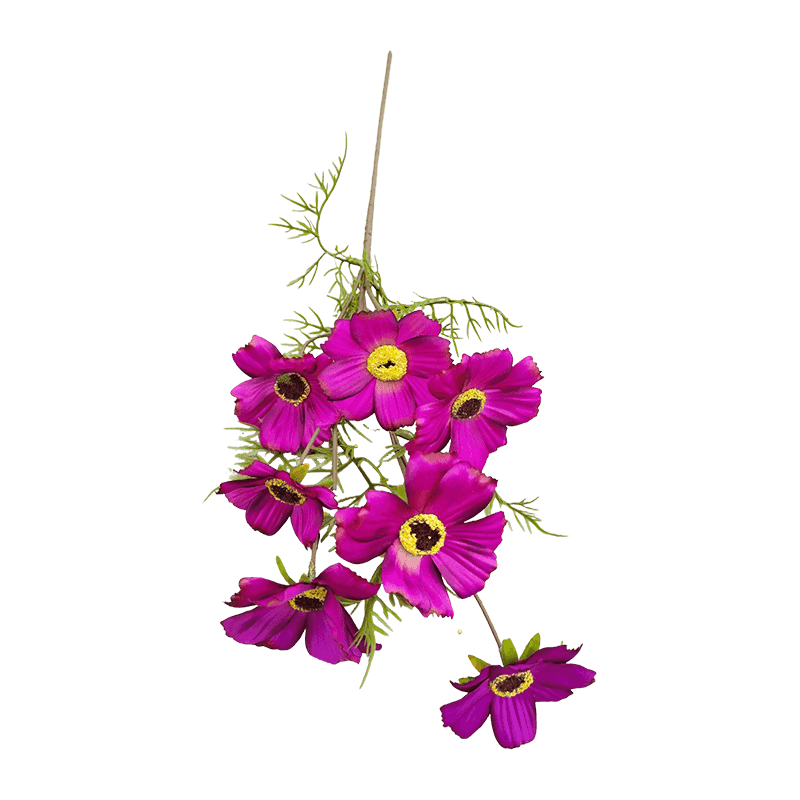 72cm Single Stem 7-Head Artificial Cosmos