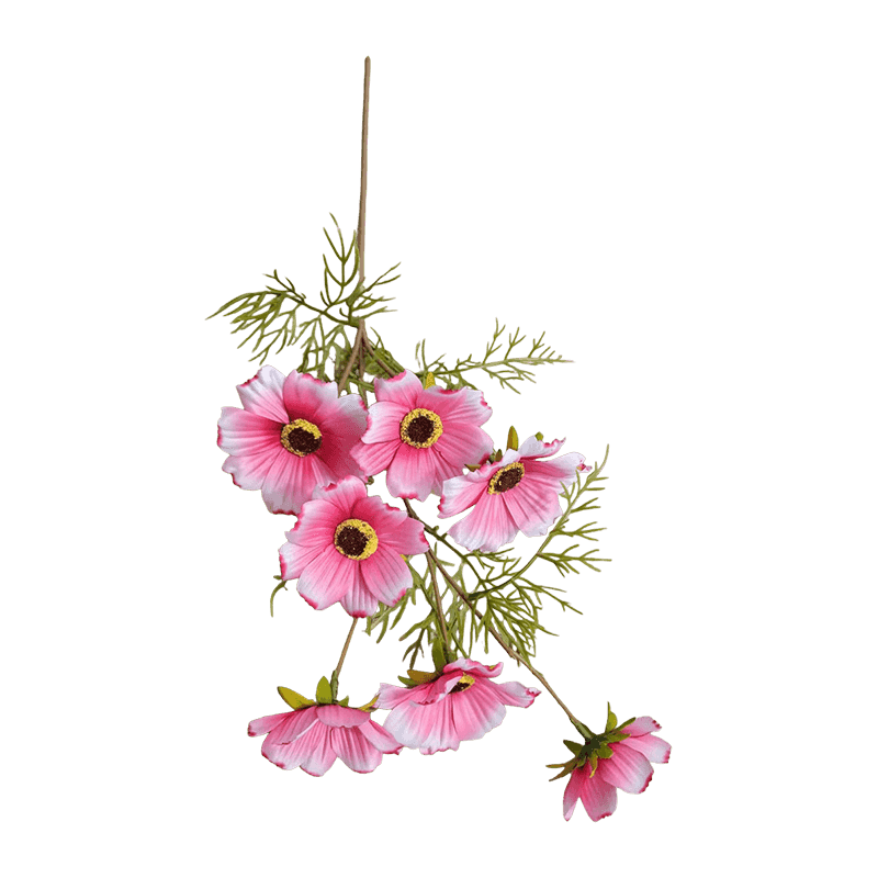 72cm Single Stem 7-Head Artificial Cosmos