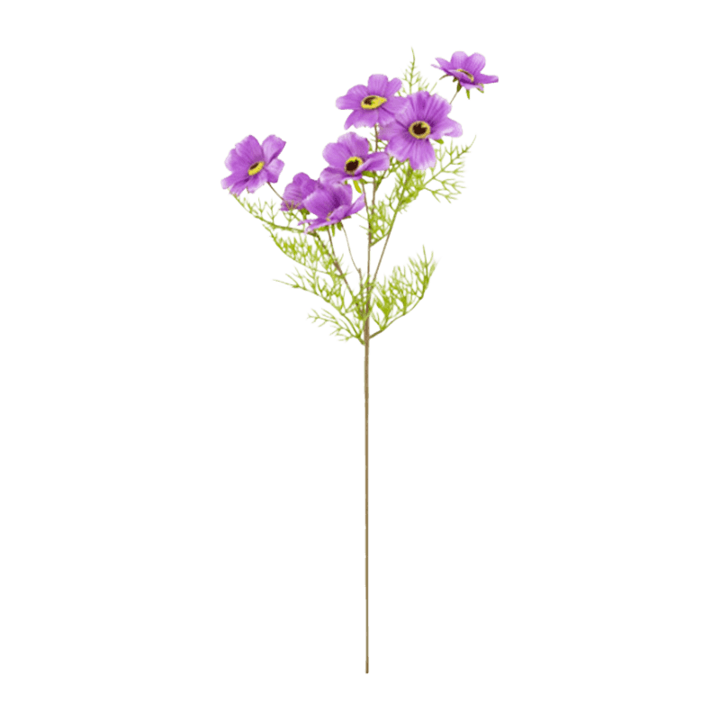 72cm Single Stem 7-Head Artificial Cosmos