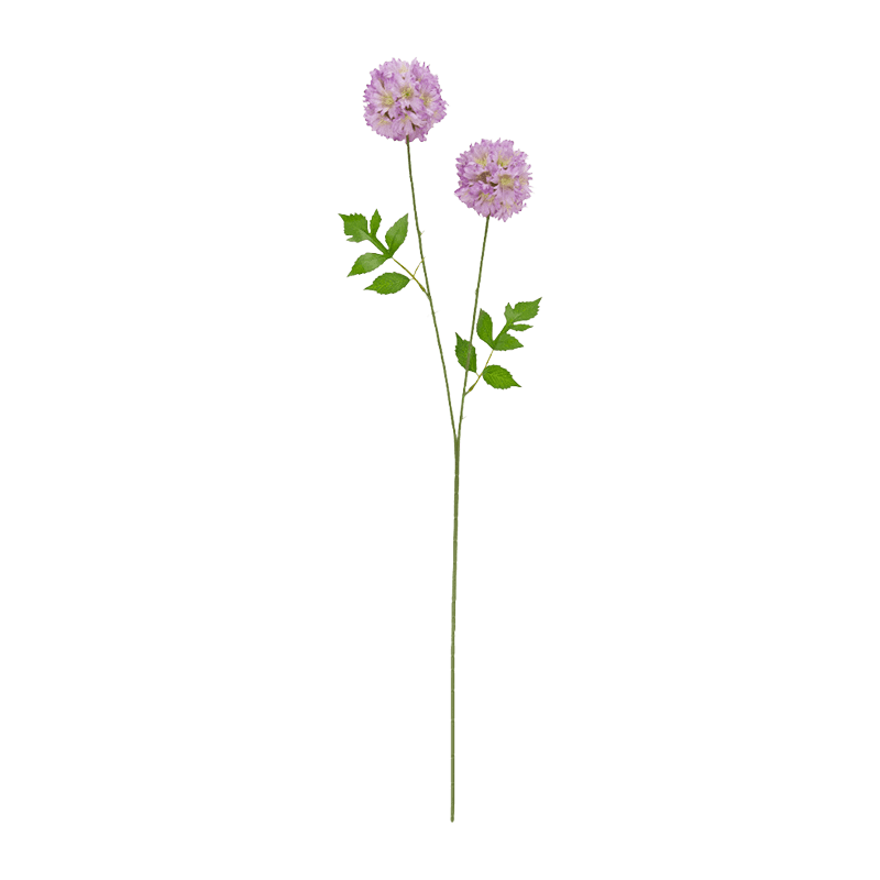 Artificial Scabiosa Spray With 2 Heads