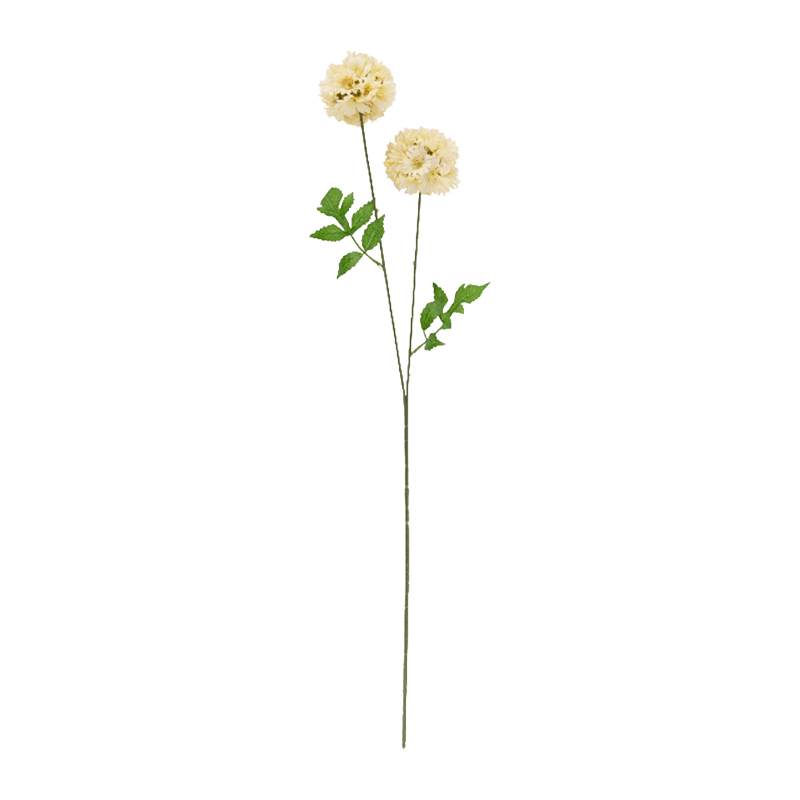 Artificial Scabiosa Spray With 2 Heads