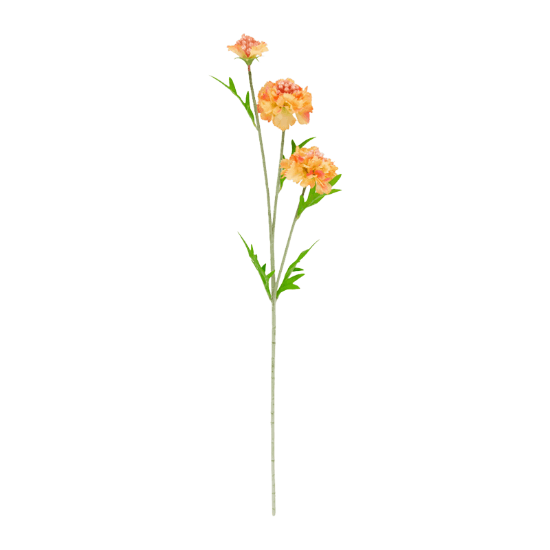 Artificial Scabiosa Long Spray With 3 Flower Heads