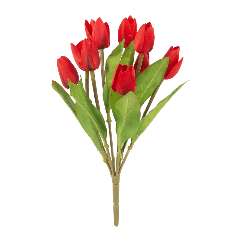 Artificial Tulip Bush With 9 Flowers