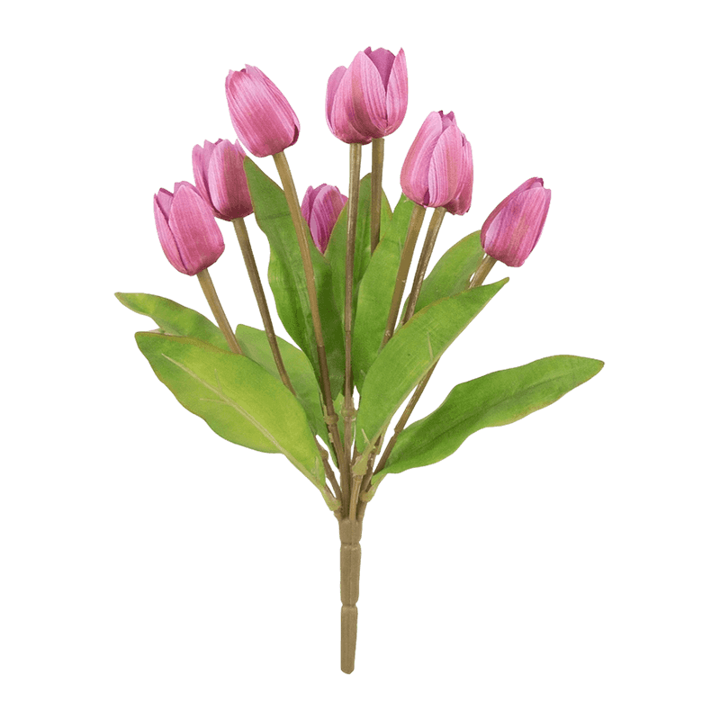 Artificial Tulip Bush With 9 Flowers