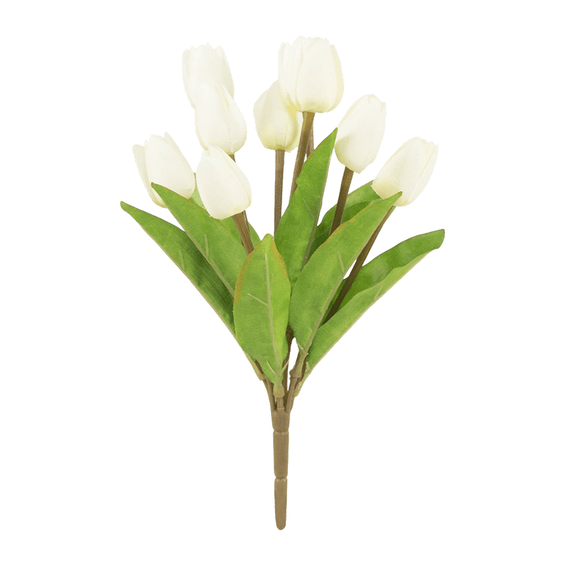 Artificial Tulip Bush With 9 Flowers