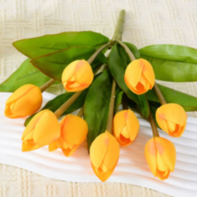 Artificial Tulip Bush With 9 Flowers