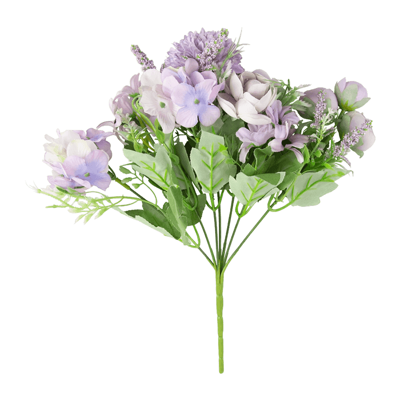 Mixed Artificial Mint Flower Pick Bouquet 35cm