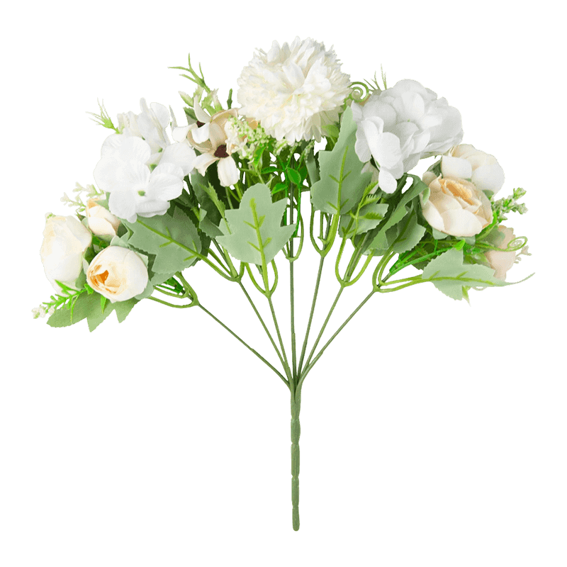 Mixed Artificial Mint Flower Pick Bouquet 35cm