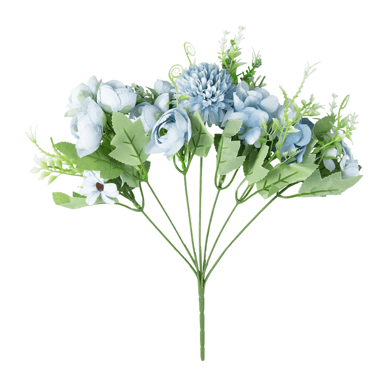 Mixed Artificial Mint Flower Pick Bouquet 35cm