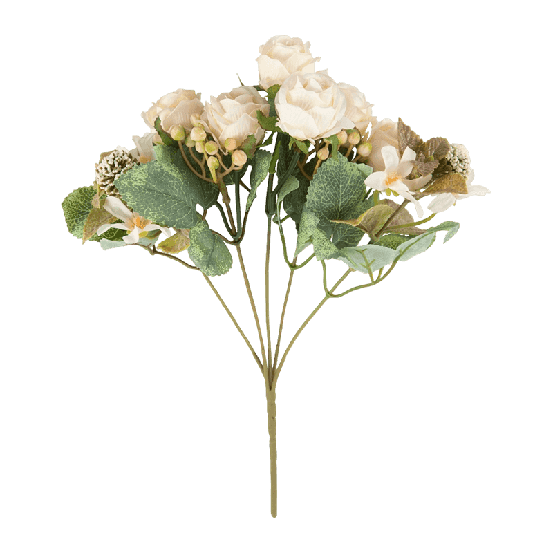 Artificial Mini Rose Flower With 10 Heads
