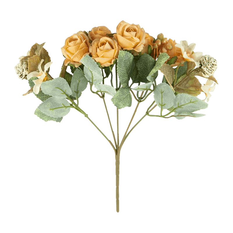 Artificial Mini Rose Flower With 10 Heads