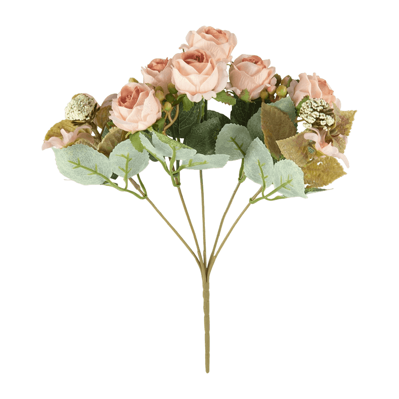 Artificial Mini Rose Flower With 10 Heads