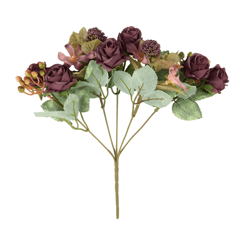 Artificial Mini Rose Flower With 10 Heads