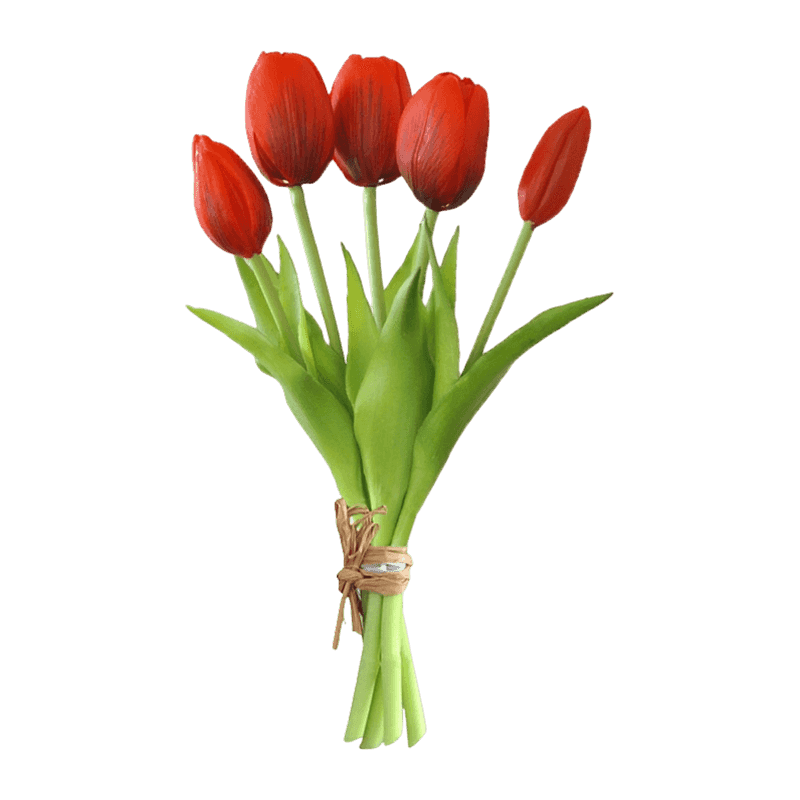 Tulip 3 Flower 2 Buds 25cm