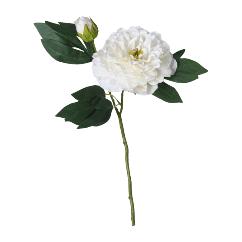Artificial Peony Spray With 2 Flower Heads