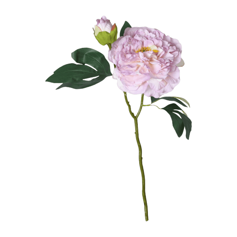 Artificial Peony Spray With 2 Flower Heads