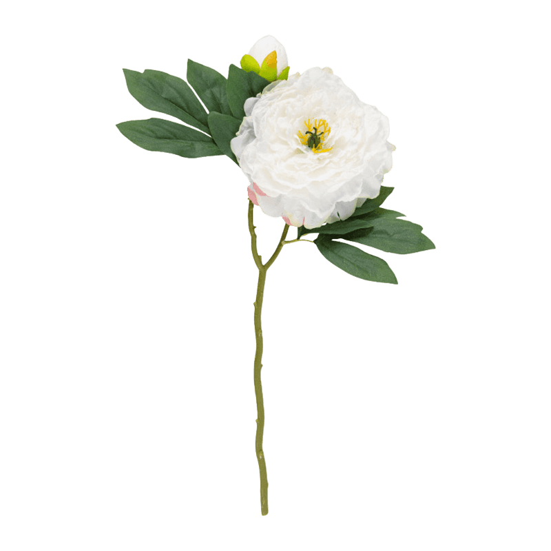 Artificial Peony Spray With 2 Flower Heads