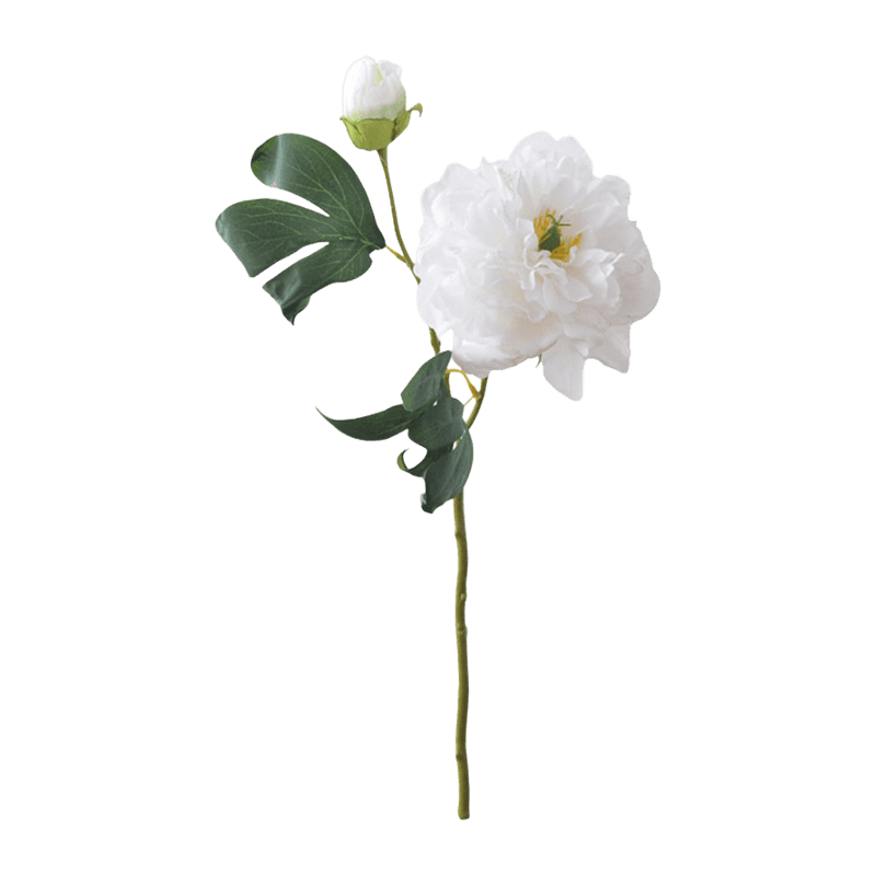 Artificial Peony Spray With 2 Flower Heads