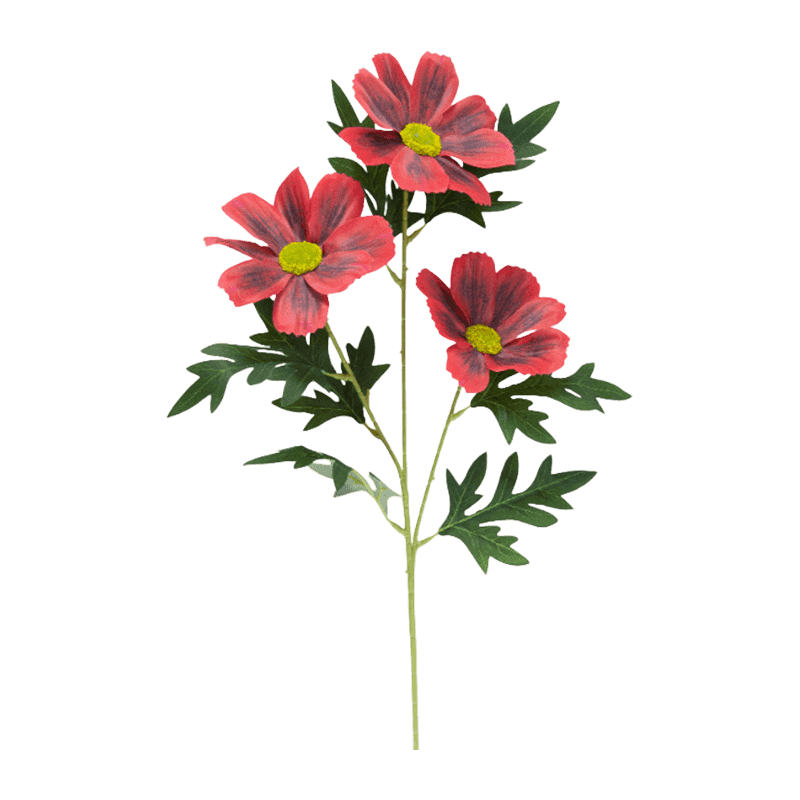 3-Head Artificial Cosmos Flower