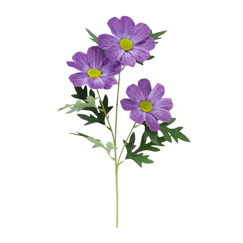 3-Head Artificial Cosmos Flower