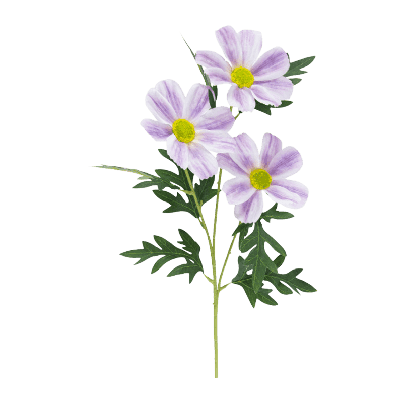 3-Head Artificial Cosmos Flower