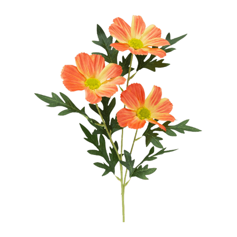 3-Head Artificial Cosmos Flower
