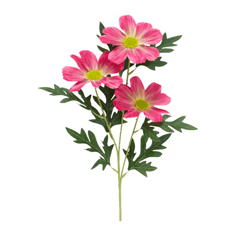 3-Head Artificial Cosmos Flower