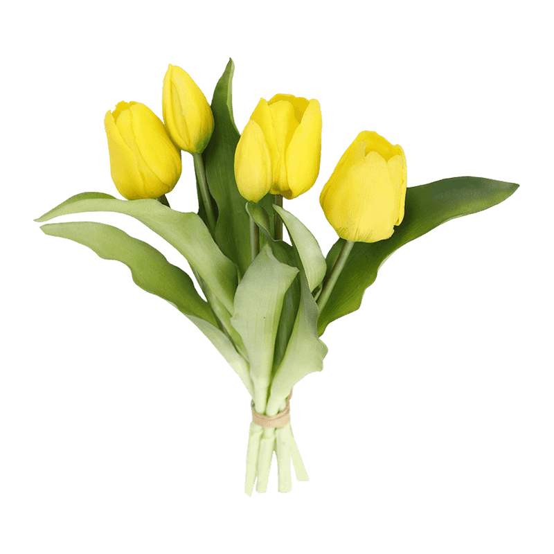 Strawberry Tulip 3 Flower 2 Buds 32cm