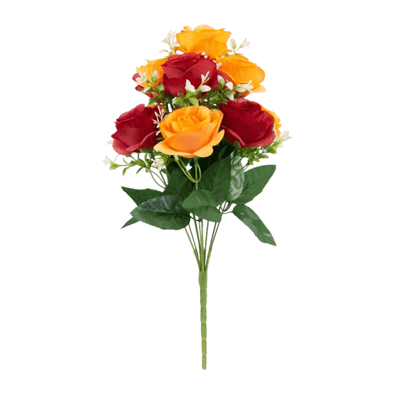 Artificial Rose Flower With 12 Heads