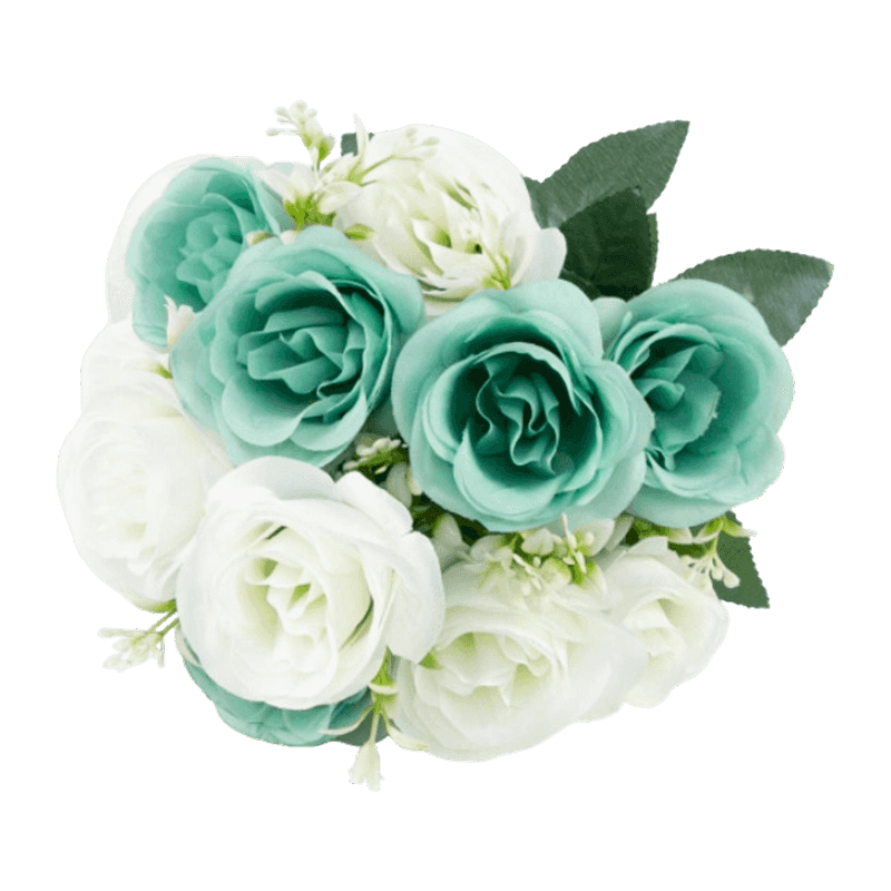Artificial Rose Flower With 12 Heads