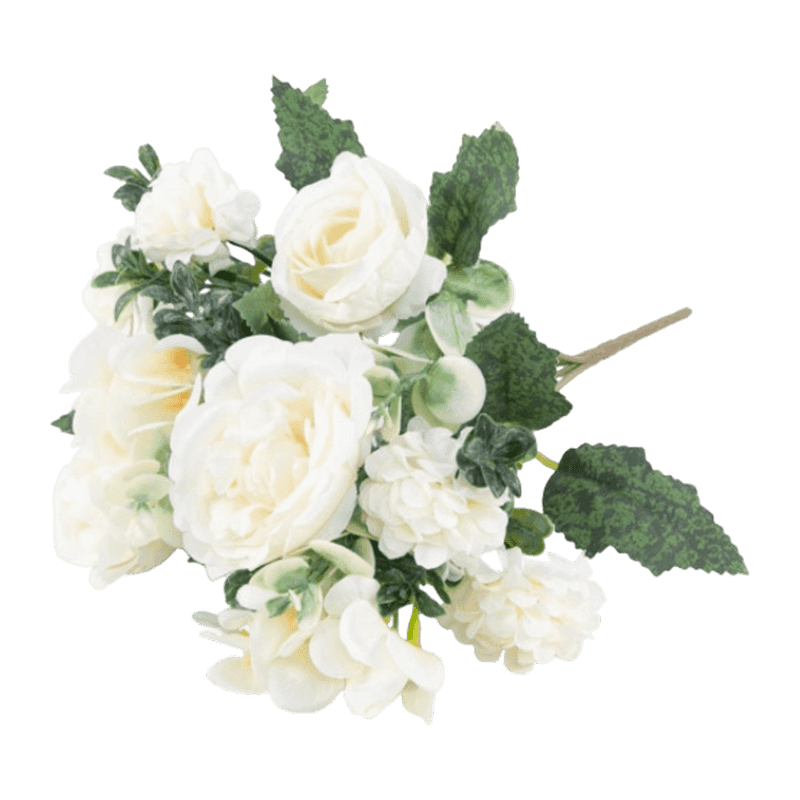 Artificial Rose and Hydrangea Bush