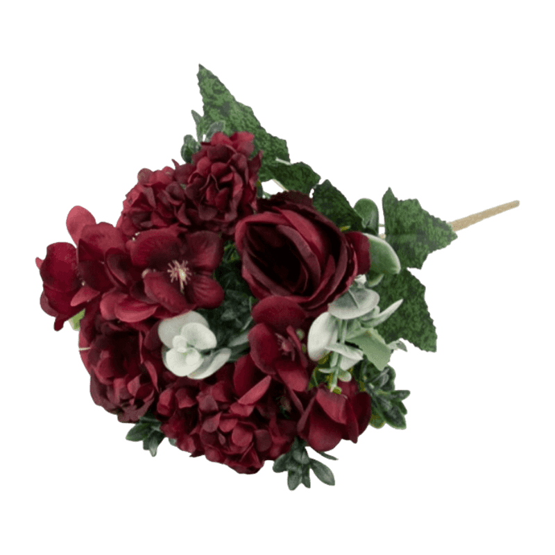 Artificial Rose and Hydrangea Bush