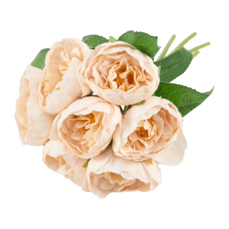 Artificial Peony Bouquet With 7 Flowers