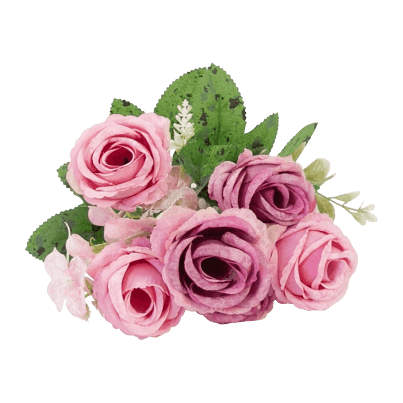 7 Heads Artificial Rose Pick Bouquet
