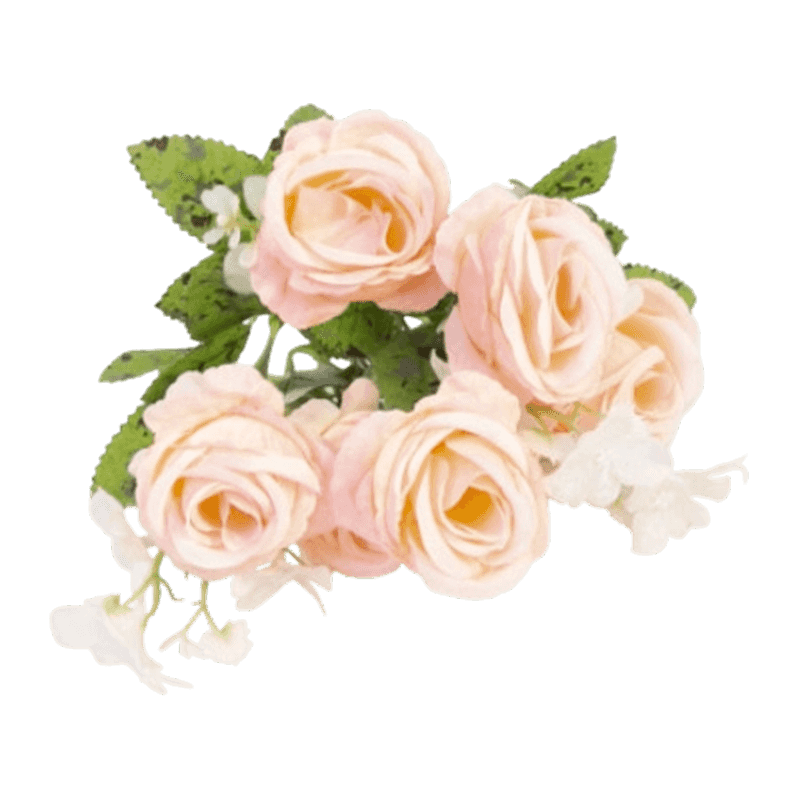 7 Heads Artificial Rose Pick Bouquet