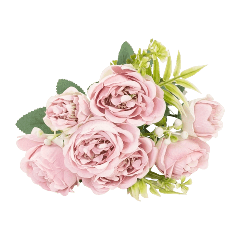 Peony Flower With 7 Flowers 30cm