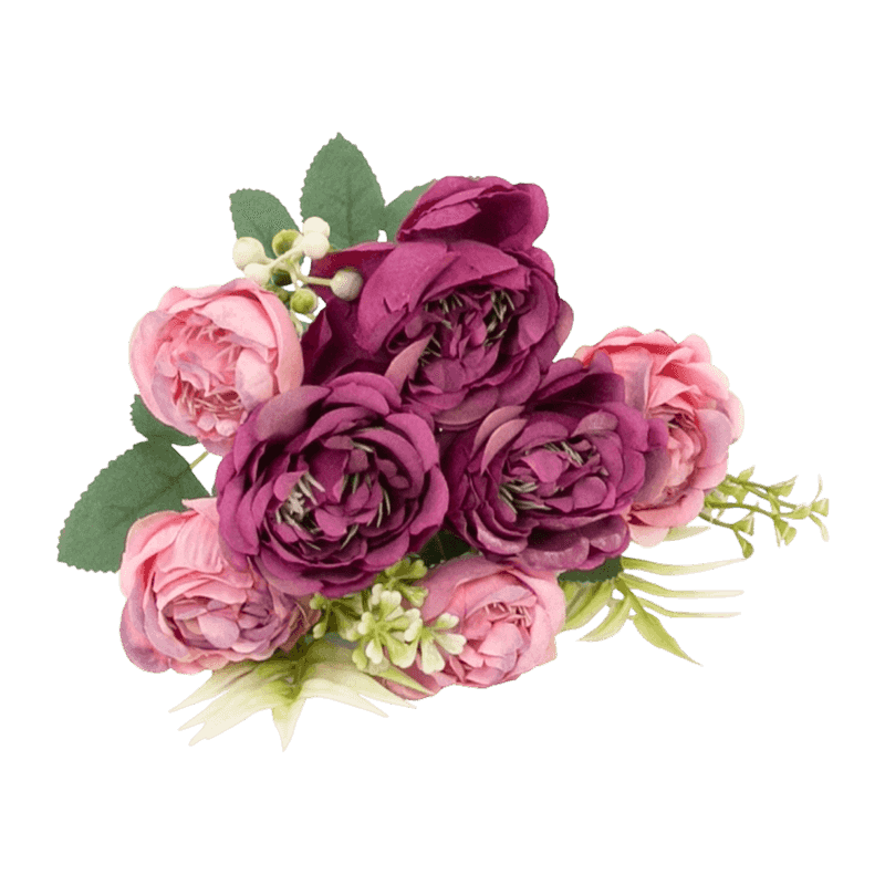 Peony Flower With 7 Flowers 30cm