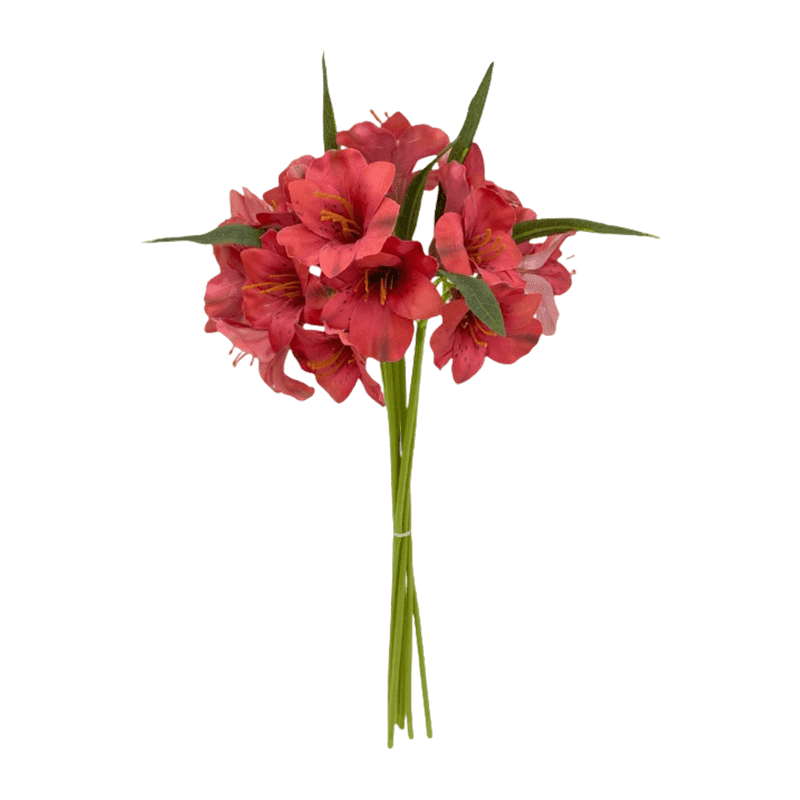 Silk Blush Spotted Peruvian Lily Hand-Tied Posy Bundle