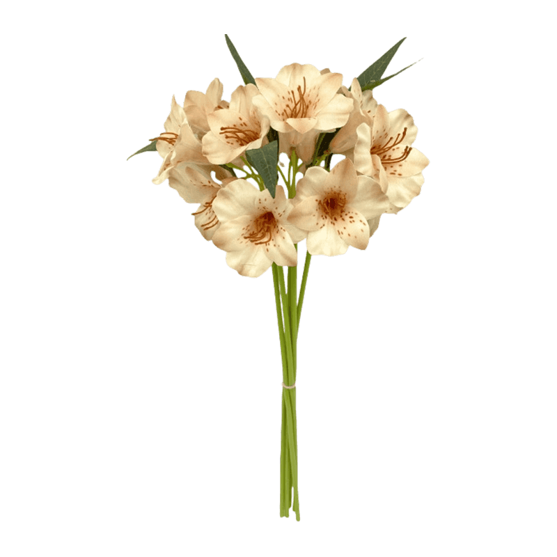 Silk Blush Spotted Peruvian Lily Hand-Tied Posy Bundle