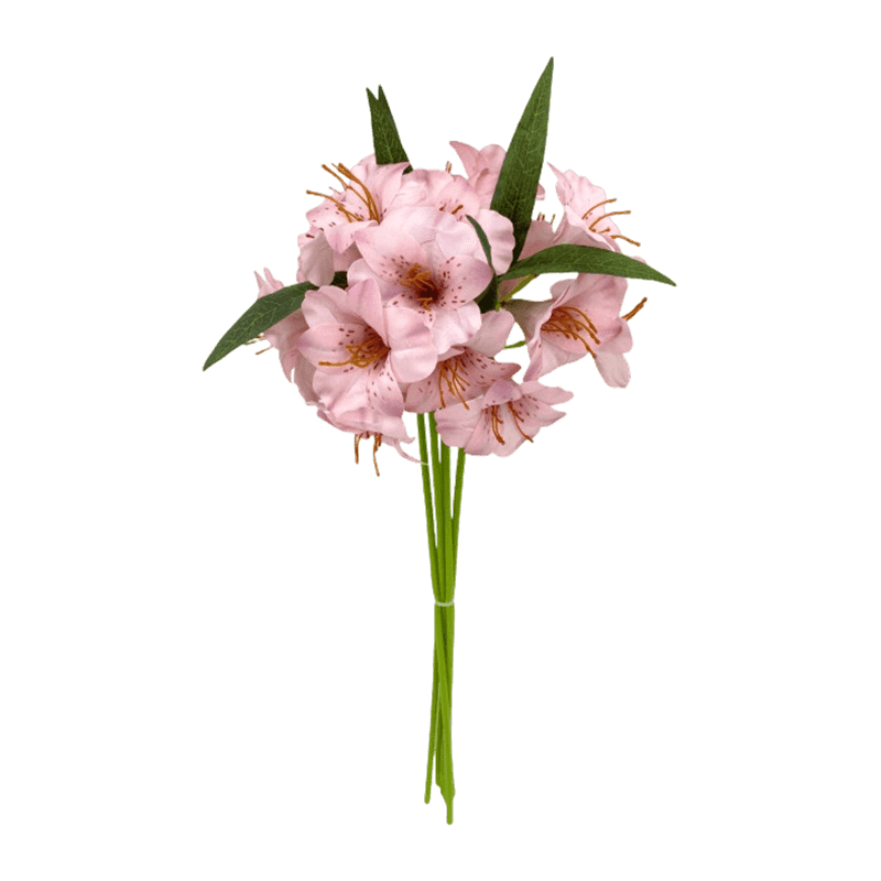 Silk Blush Spotted Peruvian Lily Hand-Tied Posy Bundle